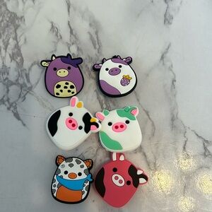 Squishmallow cow croc charms